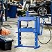 GarveeTech 10 T Hydraulic Press, Heavy Duty H Frame Garage Hydraulic Shop Press with 2 Press Plates, Adjustable Work Table Height Blue