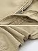 OCHENTA Men's Cargo Shorts Loose Fit Casual Work with Multi Pockets #3231 Khaki 34