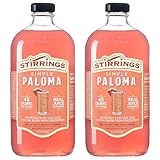 Stirrings 2 Pack Paloma Cocktail Mix 750ml Bottles - Real Juice No Preservatives - 90 Calories - Drink Mixer