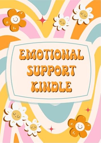 Emotional Support Kindleケースインサート、レトロなブックっぽい電子書籍リーダーカバー、かわいいグルーヴィーなKindleケース挿入、本好きのアクセサリー、居心地の良い読書ギフト、本っぽい電子書籍リーダーアクセサリー(第11世代ペーパーホワイト)