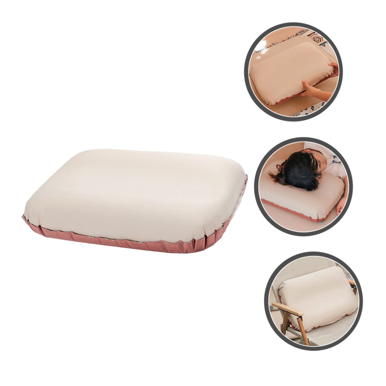 Parliky Portable Inflatable Pillow for Camping Ergonomic Outdoor Travel Pillow Free Multi-Function