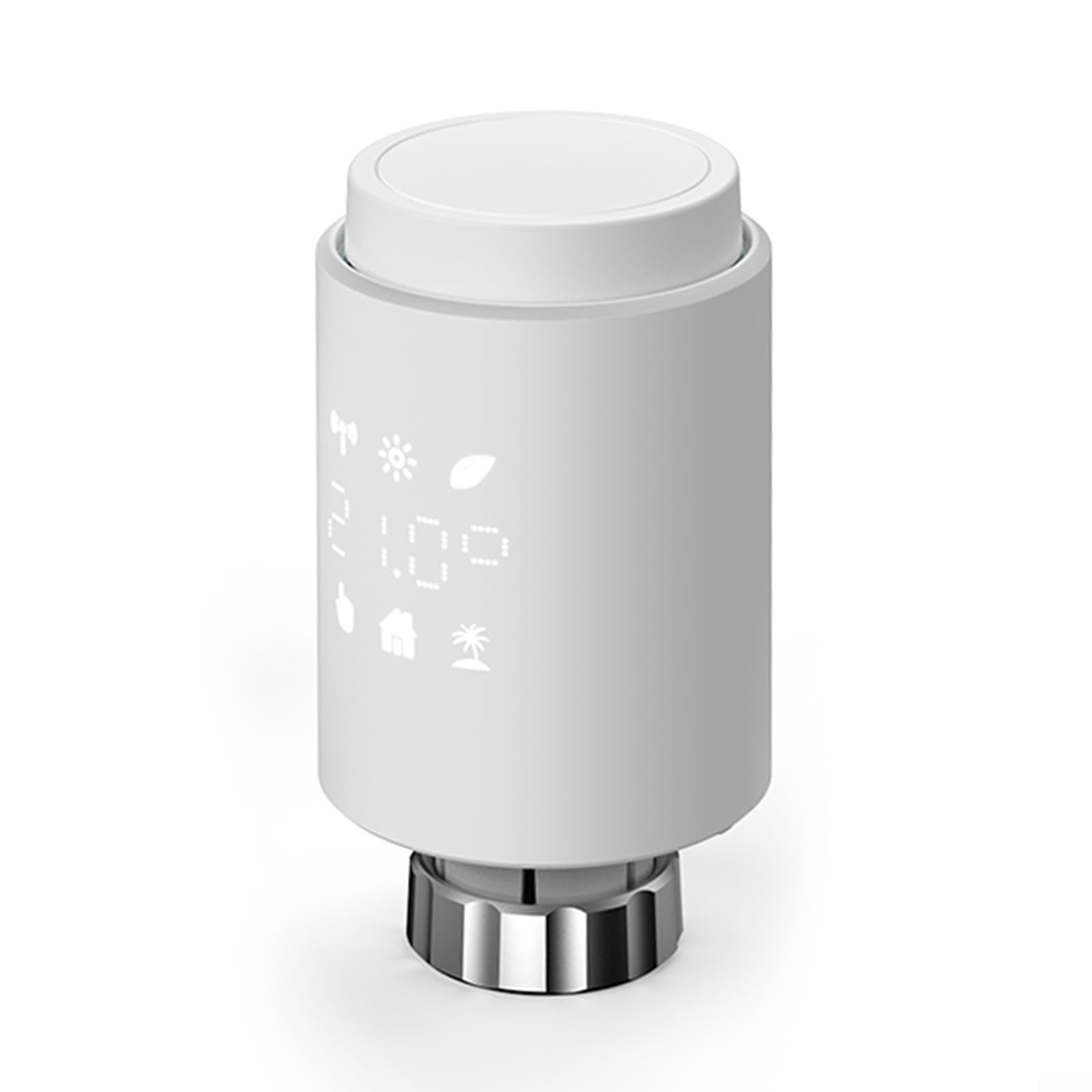 Válvula de termostato inteligente para radiador con control de aplicación, controlador digital de temperatura de 5 a 30 °C, TRV de ahorro de energía para calefacción del hogar, compatible con RA/RAV