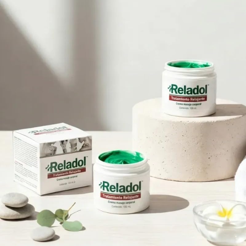 Reladol™ Crema para Alivio Muscular y Articular – Efecto Frío/Calor con Aloe Vera, Mentol y Avena – Recuperador Muscular – Acción Rápida y Pieles Sensibles – Fabricado en España