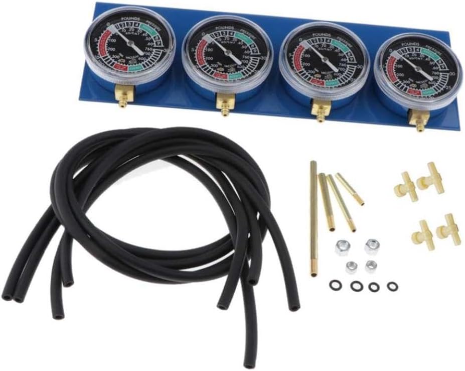 Motorcycle Vacuum Balancer Synchronizer Carburetor Vacuum Balancer Tool 4 Cylinder Engines Spare Parts Compatible with Automotive Motorcycle Parts