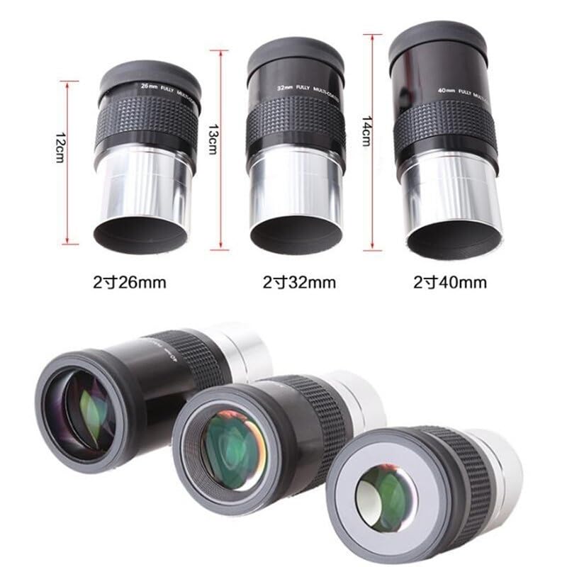 Microscope 2 Inches 26mm 32mm 40mm Eyepiece Astronomical Telescope Accessories(26mm)