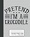 Hexagon Paper Large: Funny Halloween Pretend Im A Crocodile