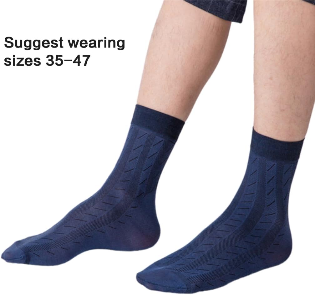 Men's Business Casual Ankle Socks Breathable Cotton Resistant Elastic Formal Suit Short Tube Socks