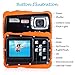 Underwater Camera for Kids, FLAGPOWER 12MP HD Waterproof Digital Camera, 2.0 Inch LCD Display 4X Digital Zoom 5MP CMOS Sensor with 16G Memory Card Flash