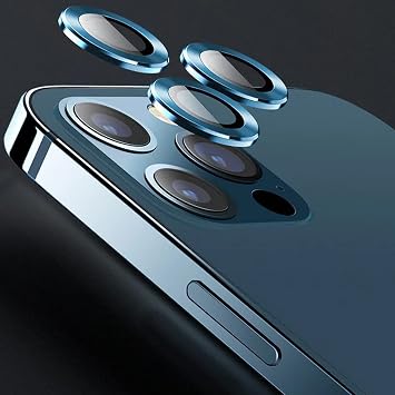 Coverzone iPhone 13 Pro  le Uyumlu Arka Kamera Tempered  z n rl k Engellemeyen, Parmak  zi B rakmayan, Tozdan Koruyan Camera Protection iPhone 13 Pro Lens Koruyucu Mavi