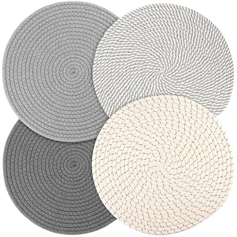 Billbotk Round Placemats Set of 4 Cover