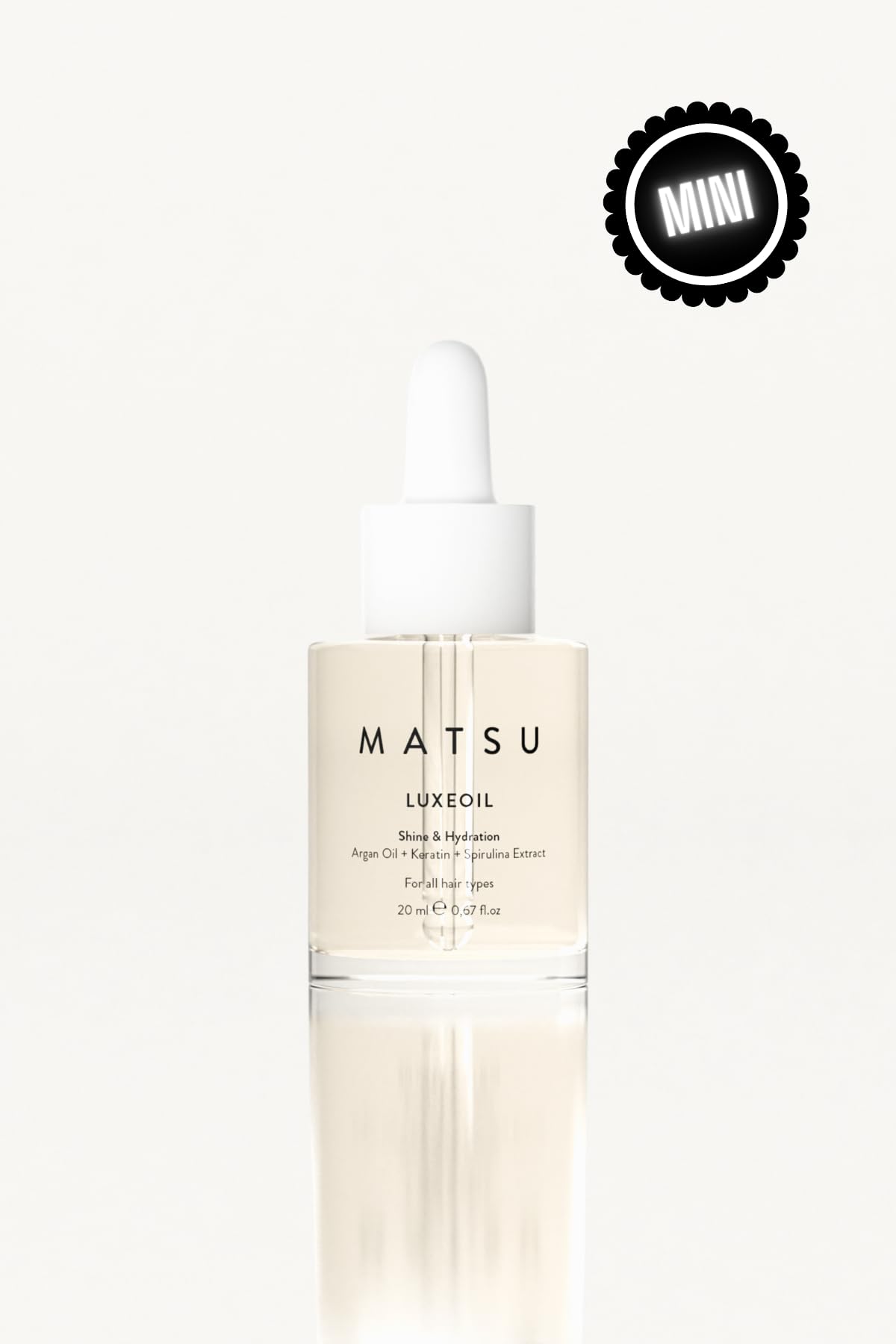 MATSU Luxeoil Argan & Havyar Özlü Besleyici Saç Bakım Yağı Parlaklık ve Nem 20 Mililitre
