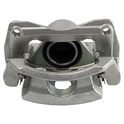 Image of TRQ Front Brake Caliper Set Brackets Hardware Zinc Coated Compatible with 1998-2002 Chevrolet Prizm 1998-2002 Toyota Corolla