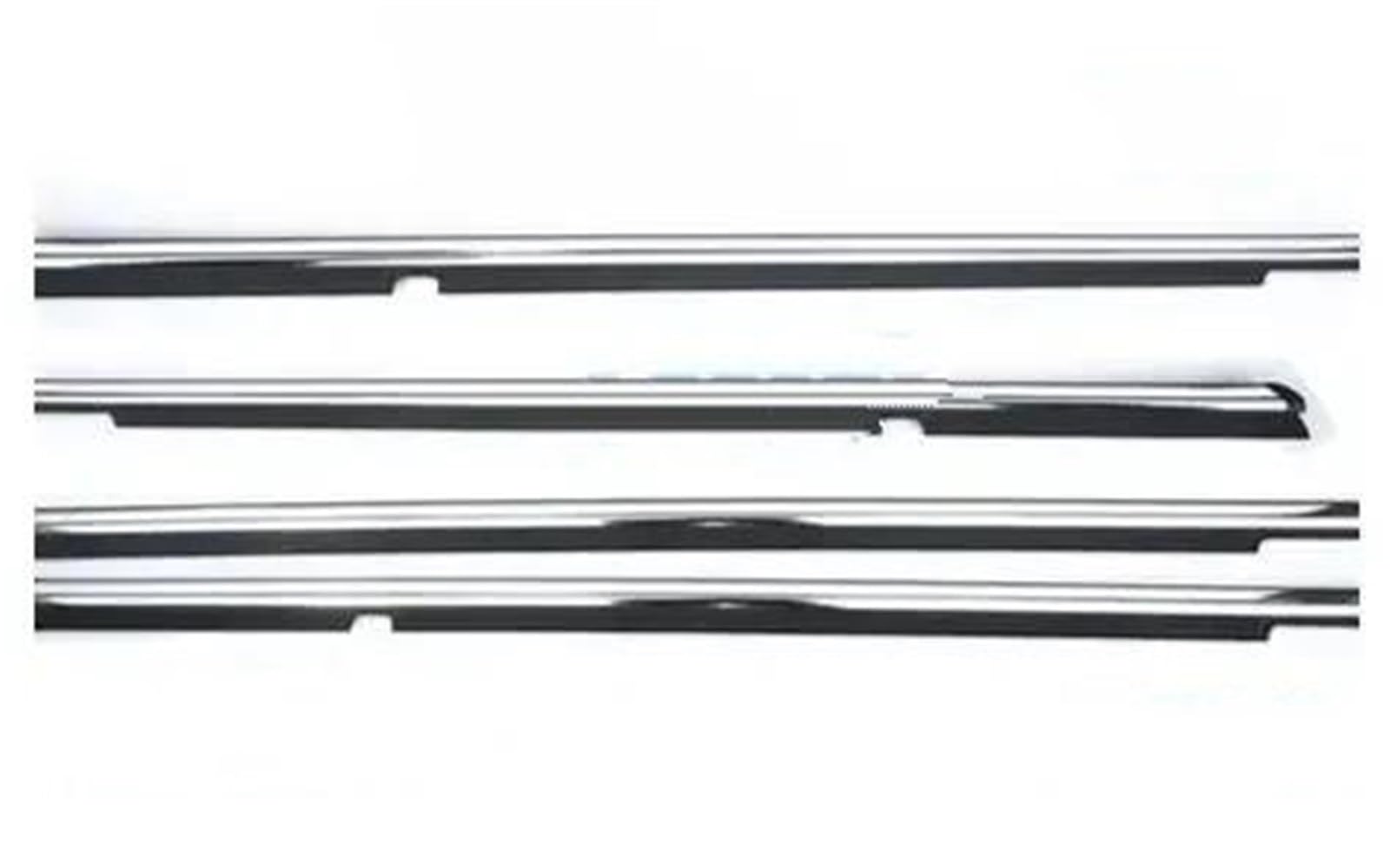 Qibbei Chrome Outside 82210-2S000 4 Pcs Car Outside Windows Glass Protector Weather Strip Seal For Hyundai Ix35 2010 2011 2012-2015