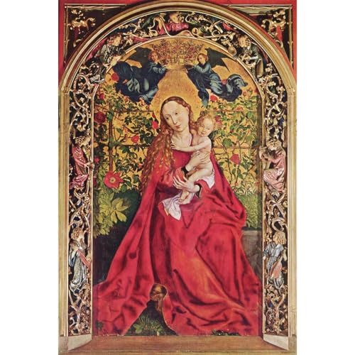 Toile roulée Madonna in Rose Garden : créez une atmosphère poétique et artistique chez vous