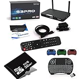 KUSEZOI S3 Pro 2G RAM 32G ROM Voice Remote HD Cable with Mini Keyboard with 32G TF Card