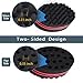 BIGEDDIE Magic Sponge Brush for Afro Curls, Twist Sponge with 6.29 Inch Free Pick Comb (2 PACK)