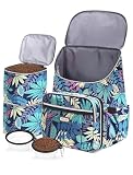 BAGLHER Travel Dog Backpack - Detachable Travel Pet Supplies Gear Backpack,Dog Bag for Traveling with 2 Silicone Collapsible Bowls and 2 Storage Baskets