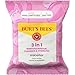 Burt’s Bees Micellar Rose Water Facial Towelettes, 100% Plant Based Cloth; 99% Natural Origin; Remove Makeup, Cleanse, Hydrate; No Greasy, Oily Residue; All Skin Types (Pack May Vary)