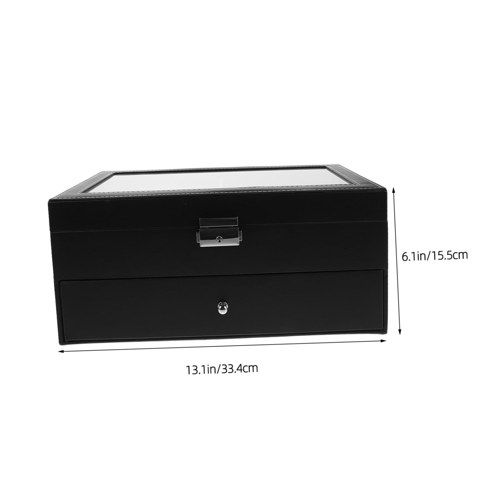 Ipetboom Caja de Almacenamiento para Gafas con Ranuras Organizador de Gafas de Sol de Doble Capa Estuche para Guardar de Sol para Viajes y Exhibición Casa