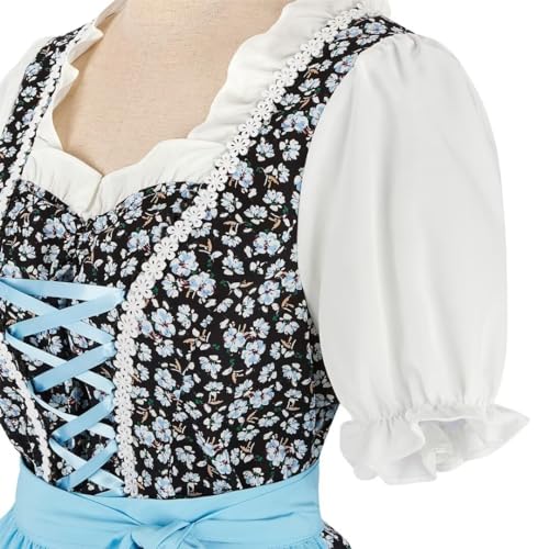 Grebrafan Oktoberfest Dress Women German Dirndl Costumes October Carnival Outfits X-Small