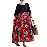 vestido longo estampado para casamento comprar Talla única: Pecho: aprox. 55,9 pulgadas, longitud de la manga: 7,9 pulgadas, longitud total: 47,2 pulgadas.