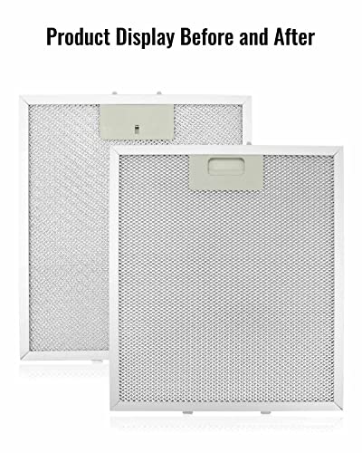 W10169961A Range Hood Filter Replacement, 3-Layer Mesh Hood Vent Filter Fit For Whirlpool Kitchen Aid Ikea Jenn Air, Aluminum Range Hood Grease Filter Replace W10870878 W10875058, 10.5X12Inch (2 Pcs) #TOP1