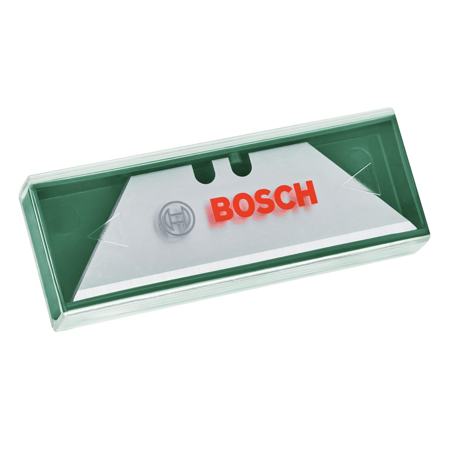 Bosch 10-częśc. zest. ostrzy trapezowych (osprzęt do noża składanego, do wielu prac związanych z cięciem, stal SK5, kaseta)