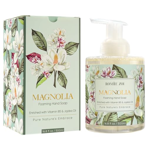Image of ROMIIE ZOI Foaming Hand Soap, Magnolia, 500ml / 16.8fl.oz | With Gift Box, Gentle cleansing, nourishes skin without drying