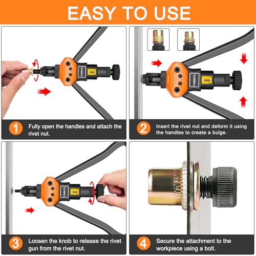 Forevtl FT619 Rivet Nut Tool - Forevtl 16 Inch Rivnut Tool Kit thumb #5