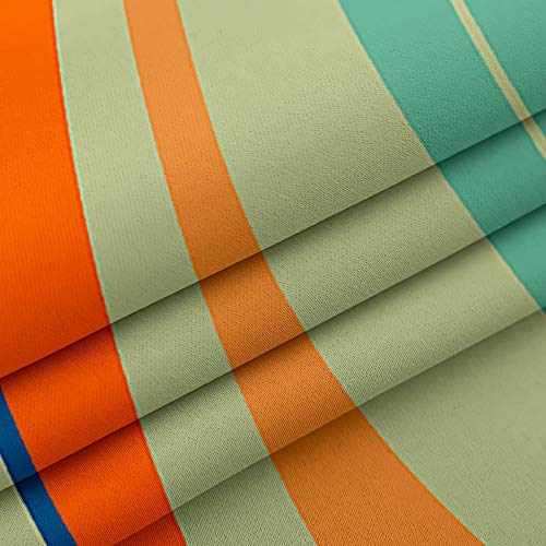 Rideaux occultants imprimé rayures isolation thermique polyester salon