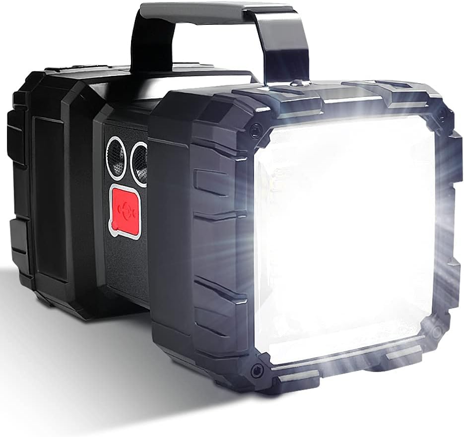 DOCOSS 2 in 1 Torch Light High Power Long Distance Rechargeable Torch Lights Wth Emergency Lights,Water Resistant Camping Light (P70 led + 55 SMD)(Black-Large) (B0C46T6TDL) Amazon Price History, Amazon Price Tracker