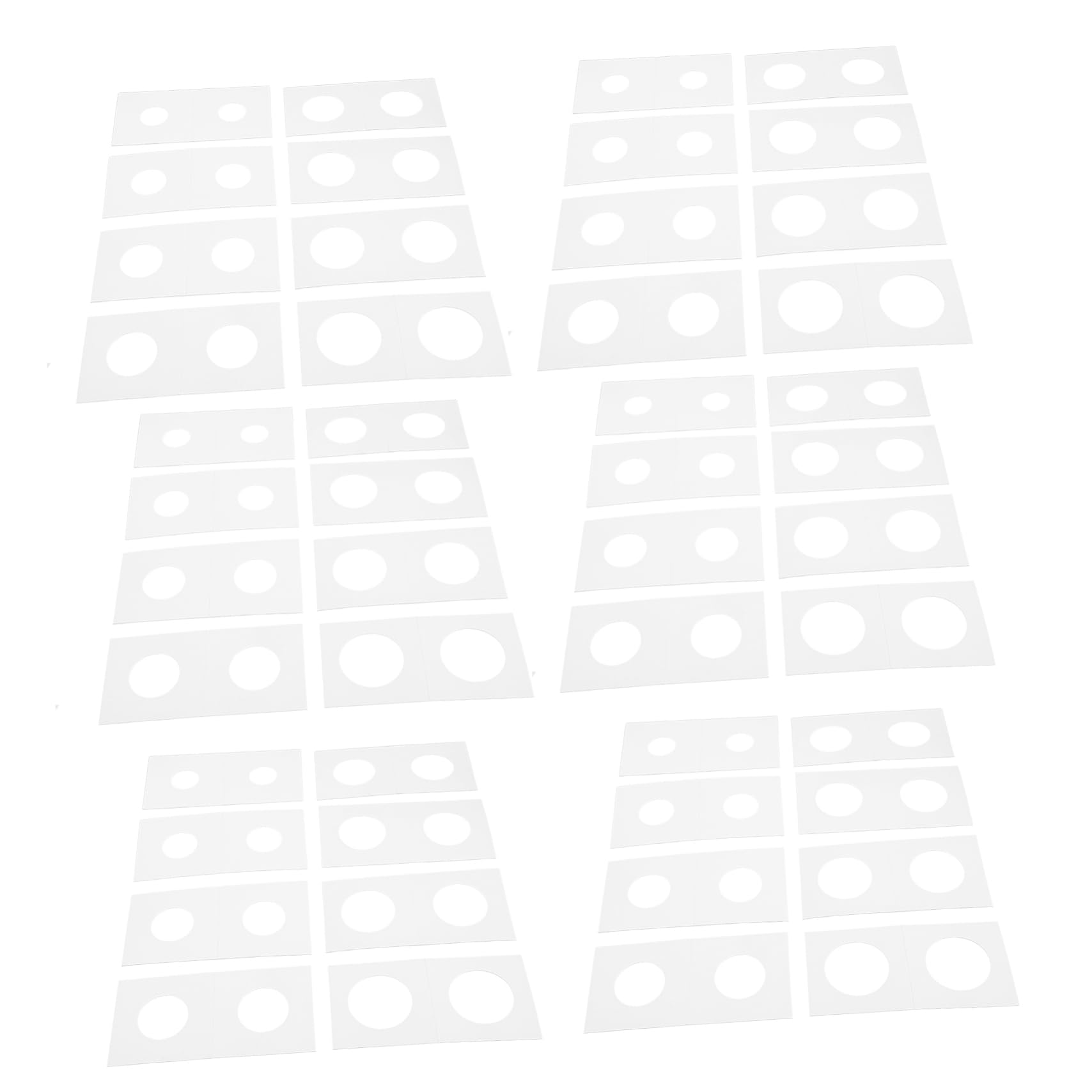 400 Piezas de Portamonedas de Cartón Blanco para Proteger y Almacenar Monedas de Cobre Tamaño 17.5mm a 31.5mm Adecuado para Coleccionistas