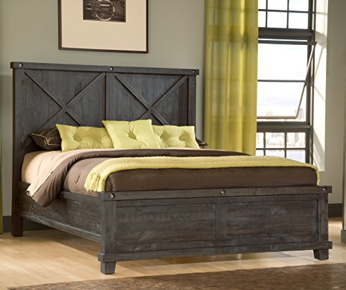 Modus Furniture Solid-Wood Bed, King, Yosemite - Café #TOP7
