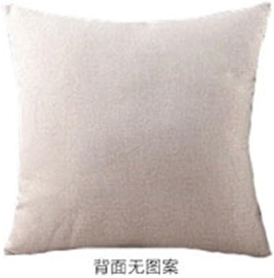 HBJWOV Colorful Hand-Painted Elements Cotton and Linen Car Pillow Cover Sofa Cushion Home Throw