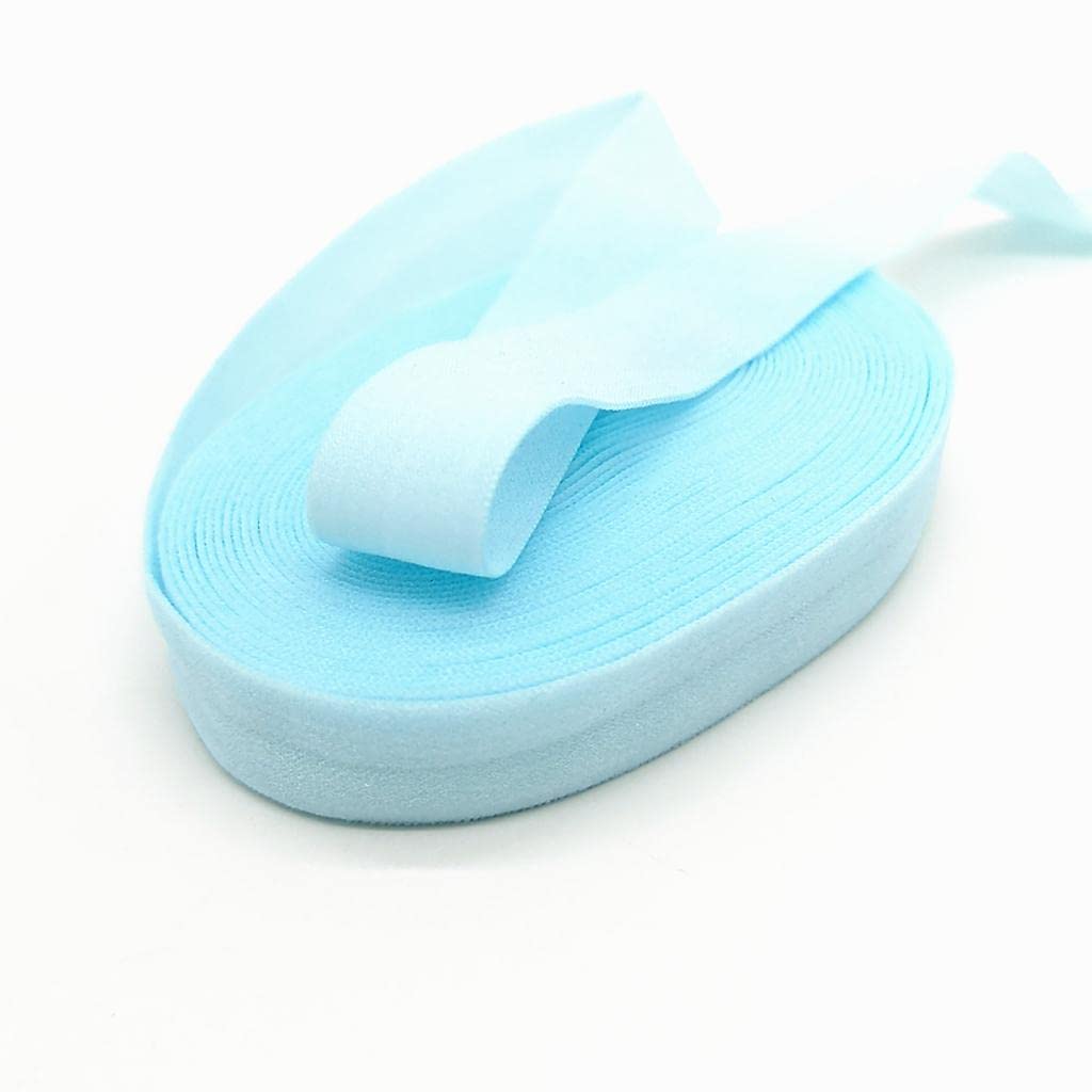 SECRET DESIRE 2cm Elastic Flat Bias Binding Tape Craft Clothing Sewing Braided Rope Blue 3