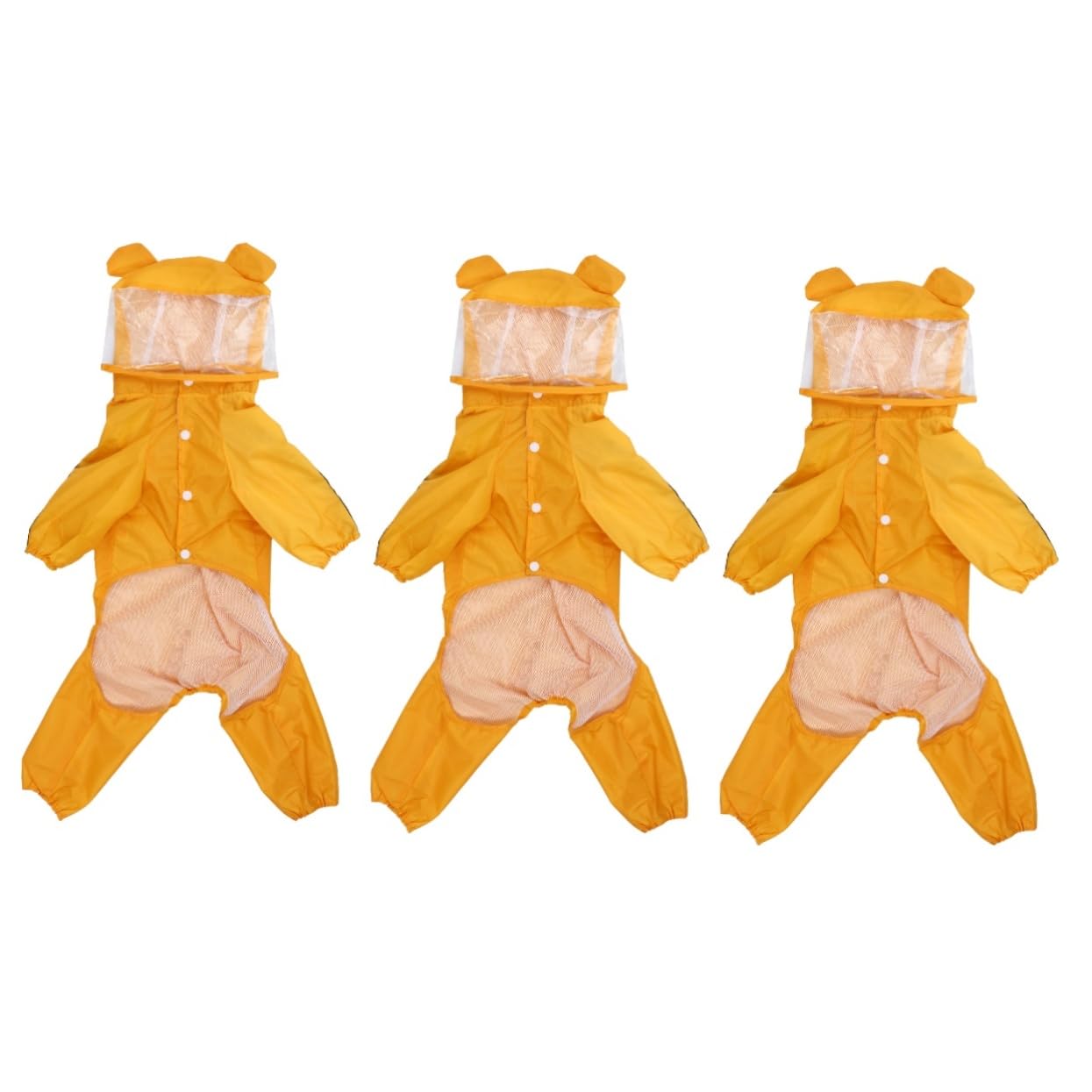Manteaux imperméables pour Chiens, imperméables pour Chiens, 3 pièces, imperméables pour Animaux de Compagnie, Tissu réfléchissant pour Petits Chiens