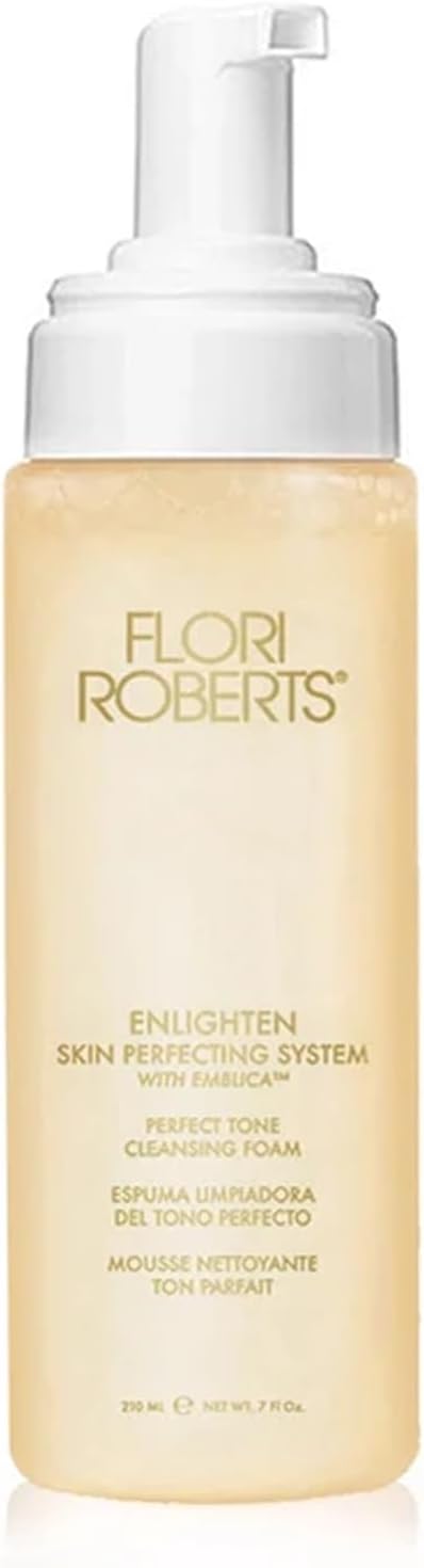 Flori RobertsPerfect Tone Cleansing Foam, Gentle Purifying Face Wash for Women of Color or Deeper Skin Tones, for Normal, Dry, Oily, Sensitive Skin, Nourishing and Hydrating