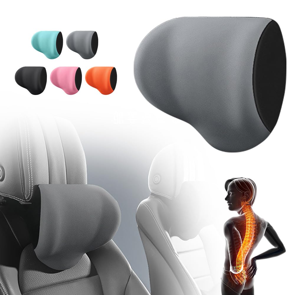 Nacken- & Lendenkissen Auto - 2-tlg. Memory Schaum Set - Ergonomische Sitzunterstützung