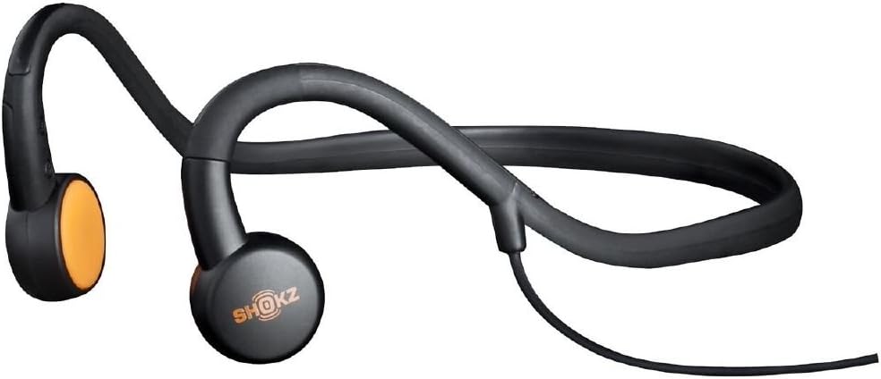 Un altre view of the SHOKZ AS400 Sportz 3 headphones, highlighting the open-ear design.