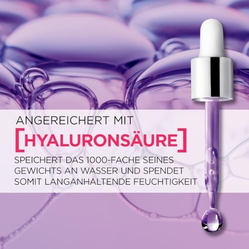 L'Oréal Paris Elvital Hydra Hyaluronic feuchtigkeitsspendendes Pflege-Set mit Shampoo, Spülung & Leave-In Serum für glänzendes Haar, mit Hyaluron für einen Feuchtigkeitsboost, Glanz & Schutz, 3-teilig