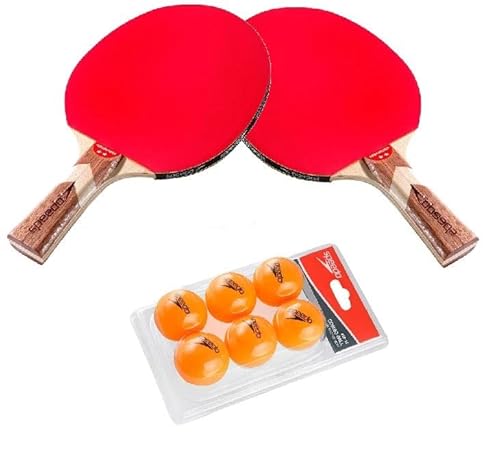 Kit Ping Pong Speedo Raquete Icebreaker + Kit 6 bolas Tenis de Mesa