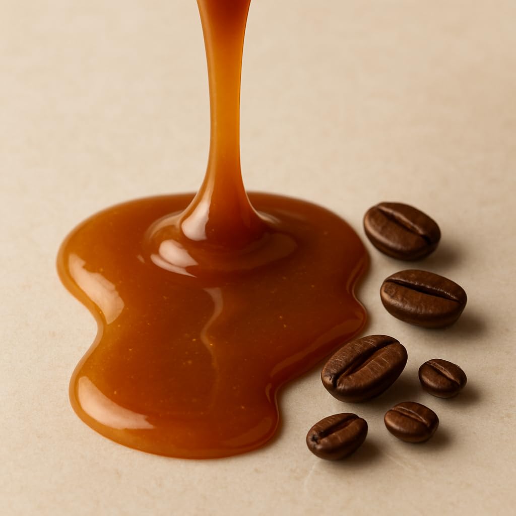 Caramel Flavored Whole Bean Coffee, Organic Medium Roast, 100% Arabica, Single Origin Dominican, Naturally Flavored, No Added Sugar, 16 oz, by Coffea Flavor