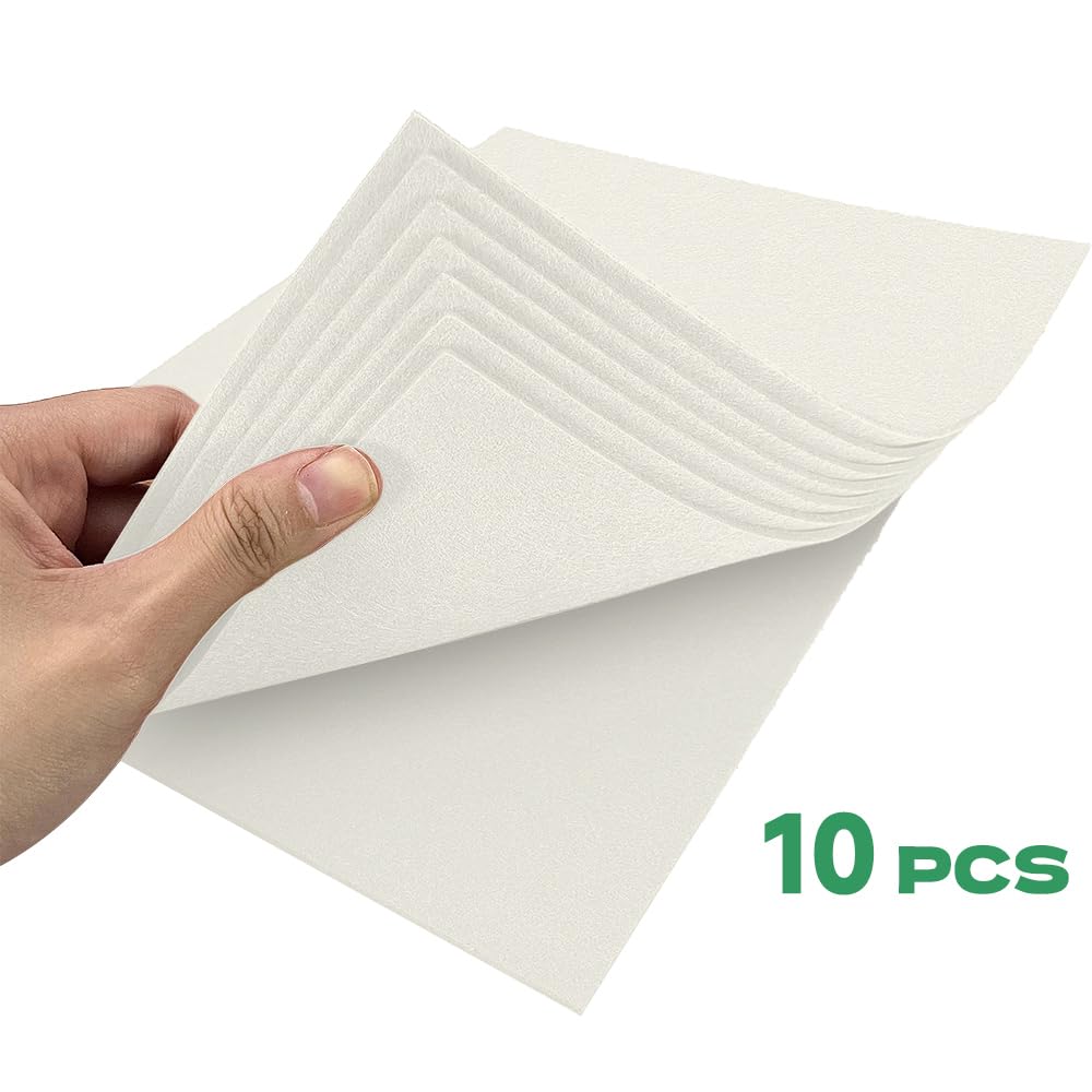HXJDAM White Felt Fabric 2mm Thick, 10 Pcs 20x30cm Felt Sheets for Crafting Arts, Sewing and DIY Projects - Image 3