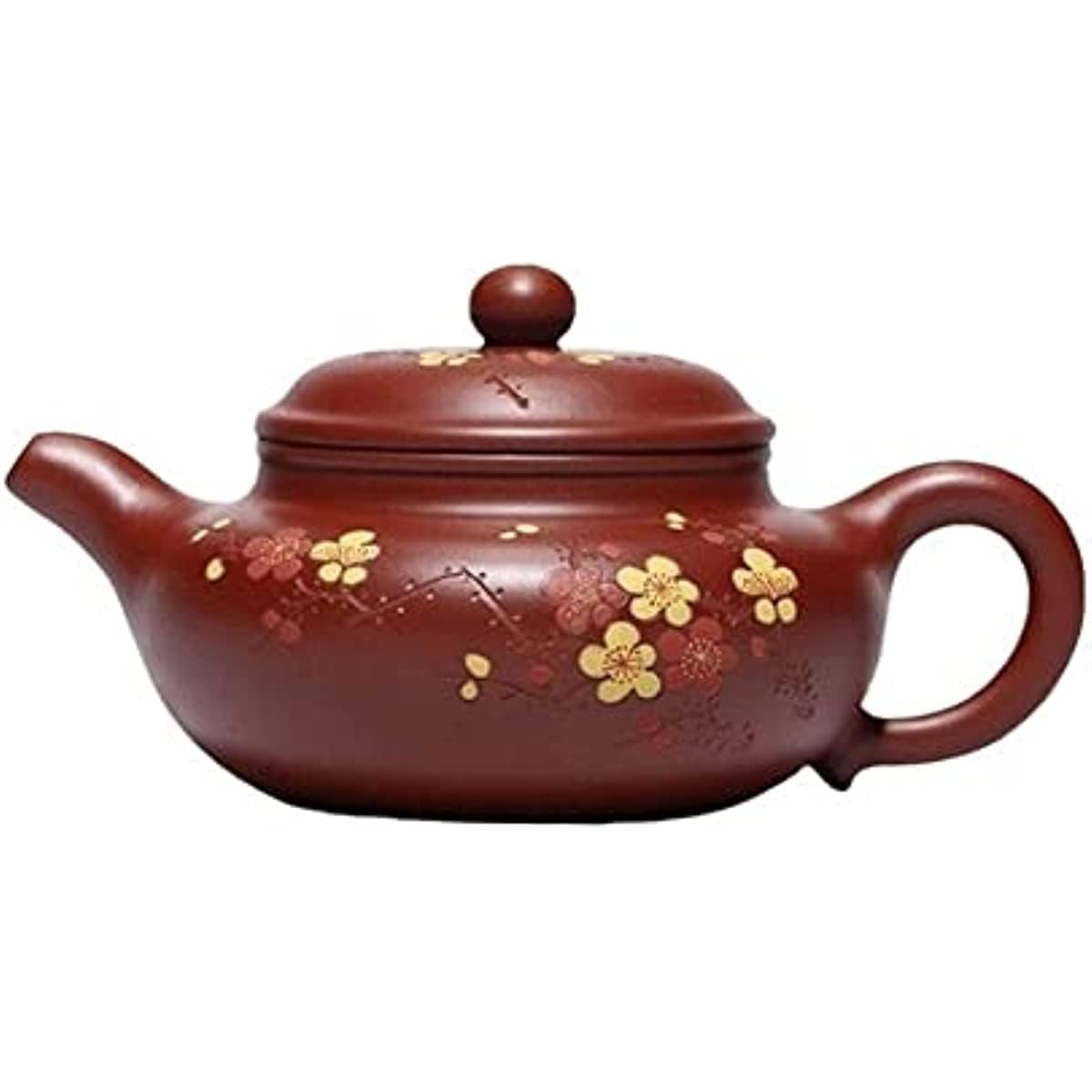 Chiński zestaw do herbaty Gongfu 260 ml fioletowy dzbanek do herbaty, surowa ruda, Dahongpao, antyczne czajniki, ręcznie malowane, śliwkowy, domowy czajnik