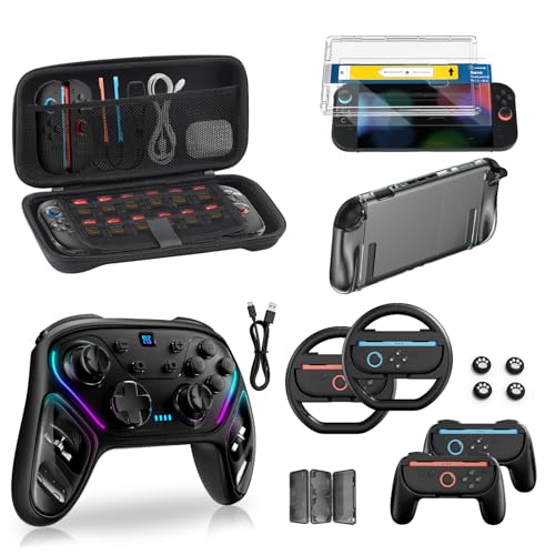 Switch 2 Accessories Bundle for Nintendo, 16 in 1 Kit: