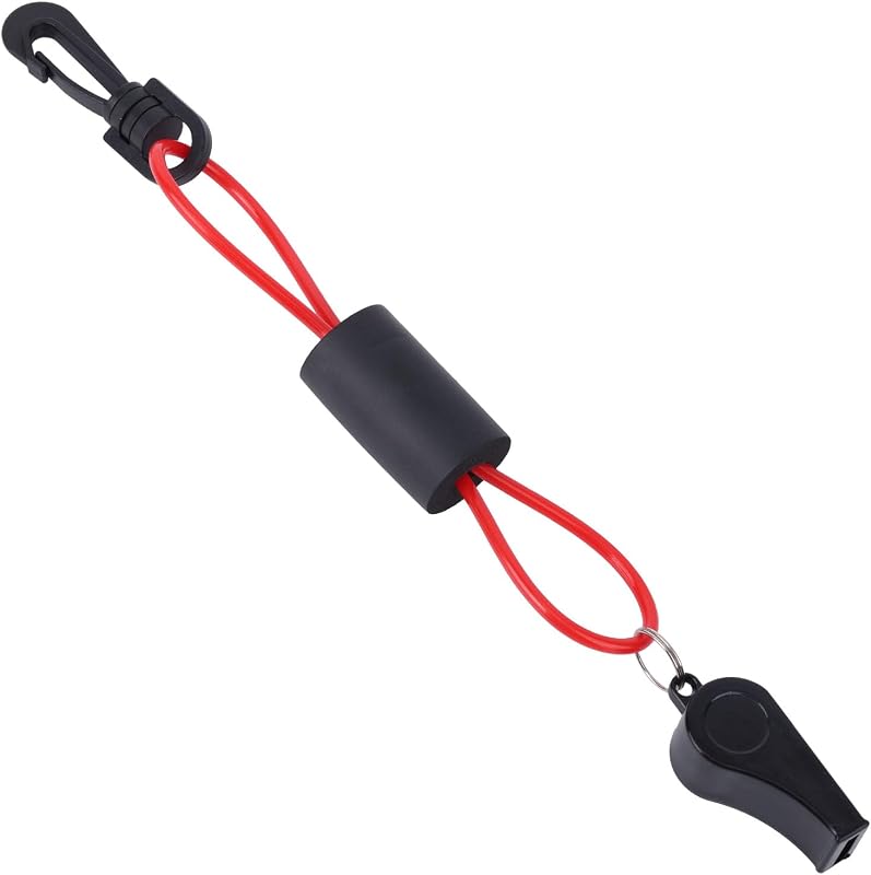 lasuroa Boat Whistle with Lanyard, Loud Blast Survival Safety Whistle Emergency Accessory for Kayaking Camping Hiking Lifeguard Rescue Gear
