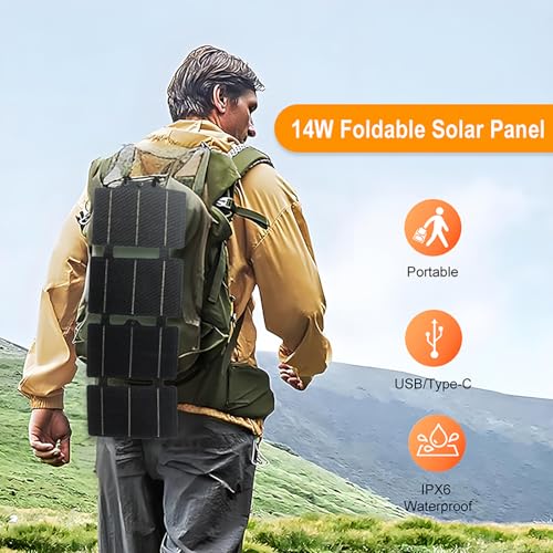 Panel solar plegable de 14W ideal para resolver apagones 2