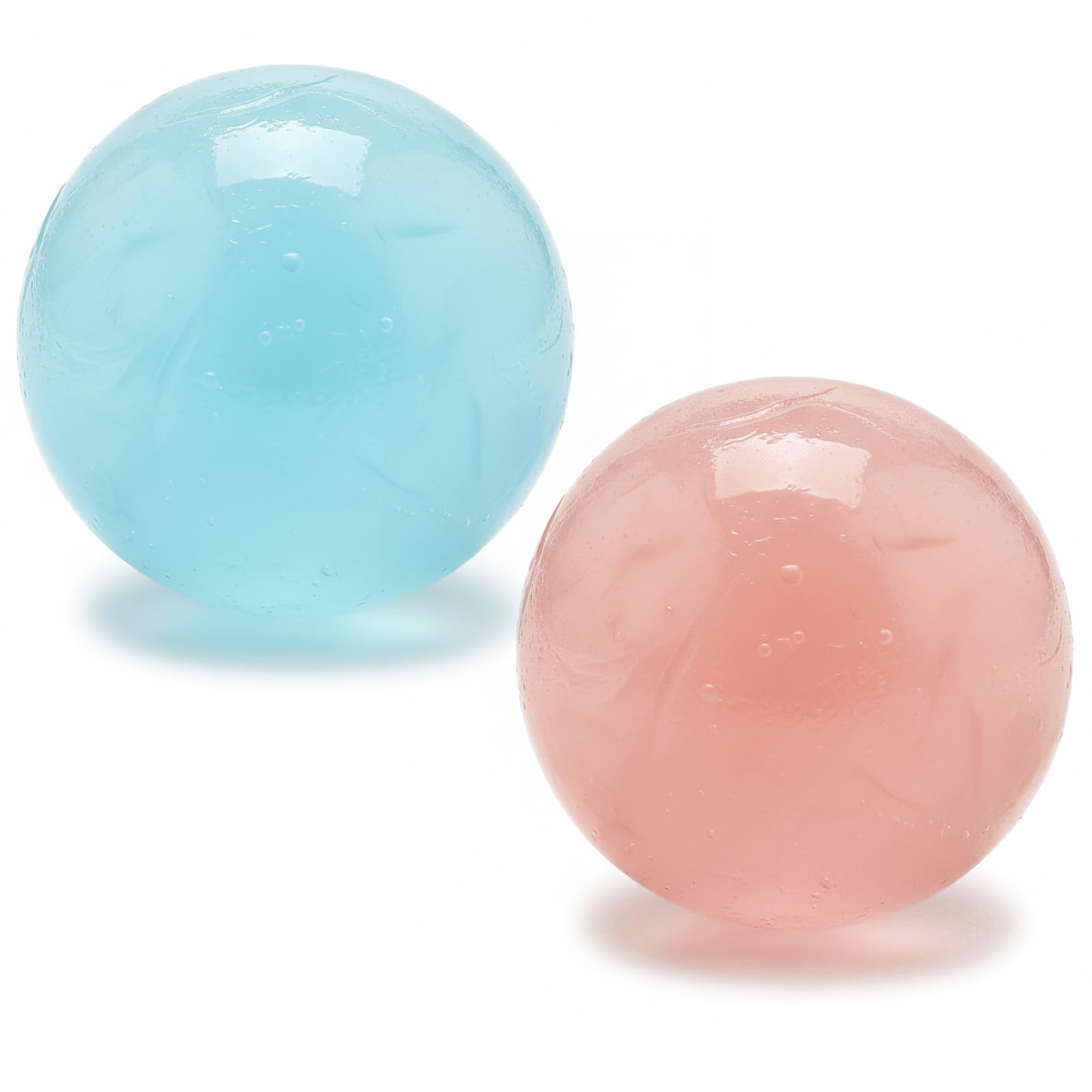 DAGLLGEW Coconut Oil Stress Ball, 2-Pack Slow-Rising Squeeze Toy with Mochi-Like Texture, Sensory Fidget Toys for Adults & Kids, Stress Relief (2 Colors) Adult Balls Coconut Oil Squish