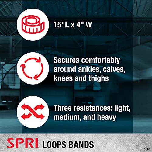 SPRI-Standard-Loop-Bands-3-Pack-Resistance-Band-Kit-Set-3-Levels-of-Resistance-Exercise-Bands-for-Strength-Training-Flexibility-Body-Workout-Versatile-Fitness-Tool-Light-Medium-Heavy
