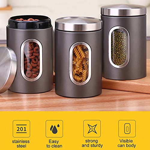 XINGGANG Recipiente para Alimentos, Bote para Conservar Alimentos, Café, Té Sellados en Cocina, Tarro Sellado 1.5L per… - Imagen 8